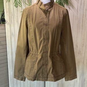 Eileen Fisher Olive Utility Field Jacket, Small, NWOT, Stretch Cotton, Lycocell